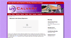 Desktop Screenshot of calvarymbcexperience.org