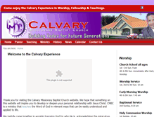 Tablet Screenshot of calvarymbcexperience.org